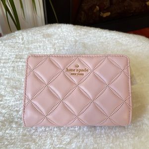 Kate Spade Quilted Leather Wallet in Light Pink ✨✨